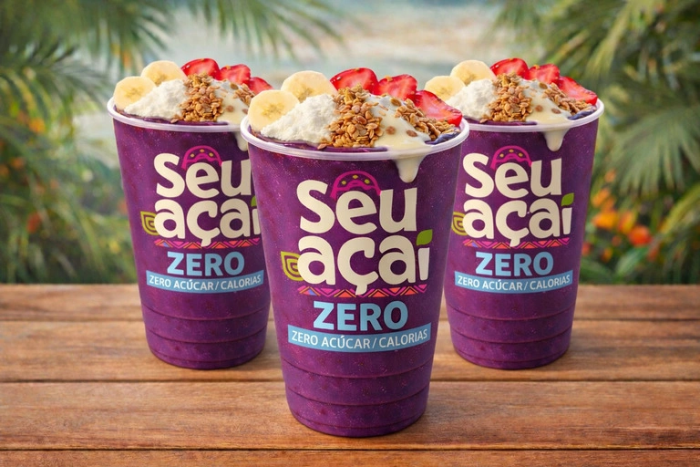 3 Copos de Açaí Zero 700ml